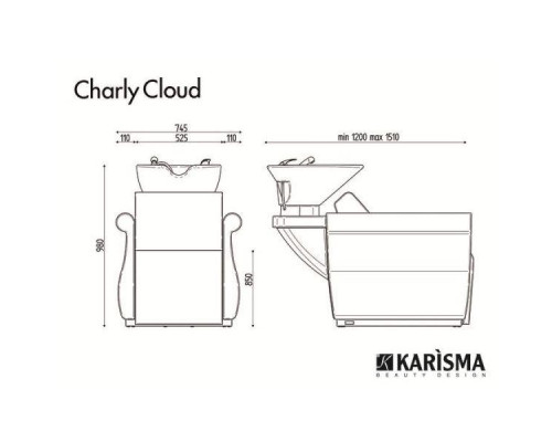 Мойка парикмахерская CHARLY CLOUD JET MASSAGE