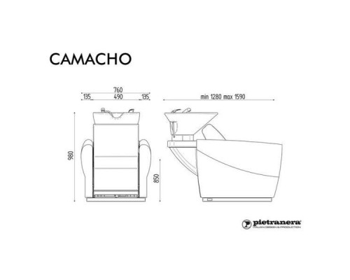 Мойка парикмахерская CAMACHO - RELAX